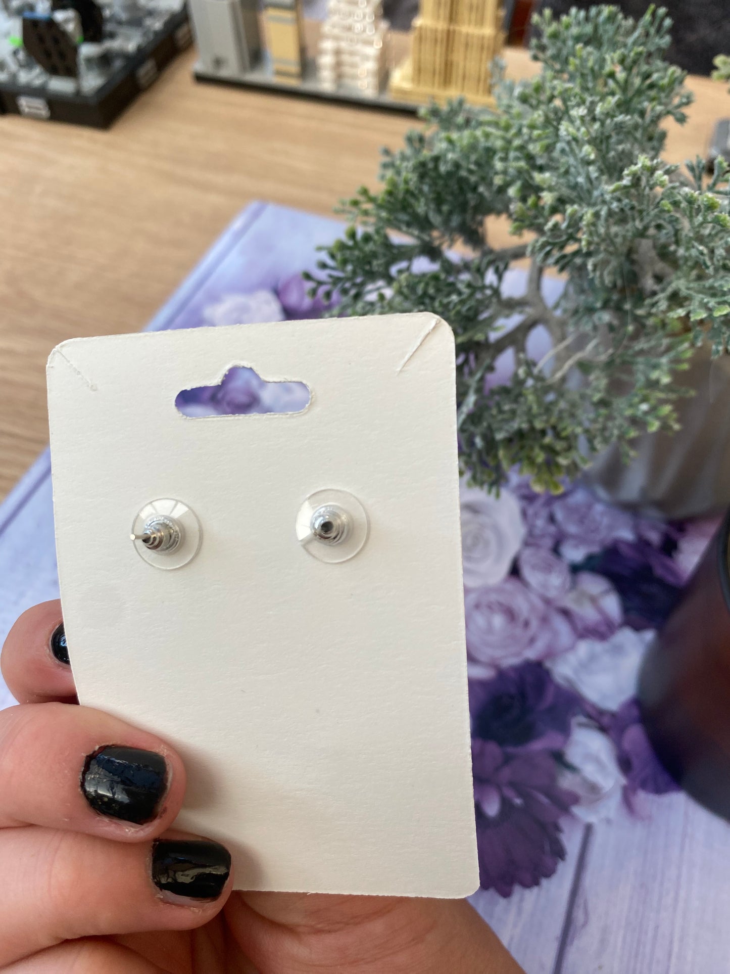 Amethyst Stud Earrings