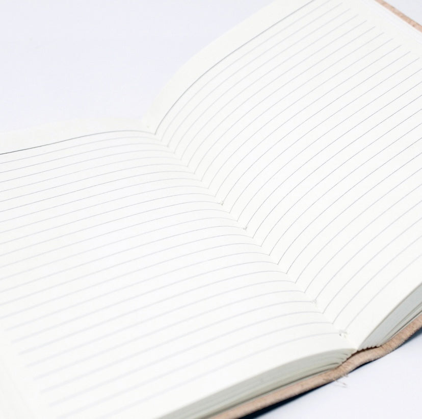 Leather Notebook with Lapis Lazuli