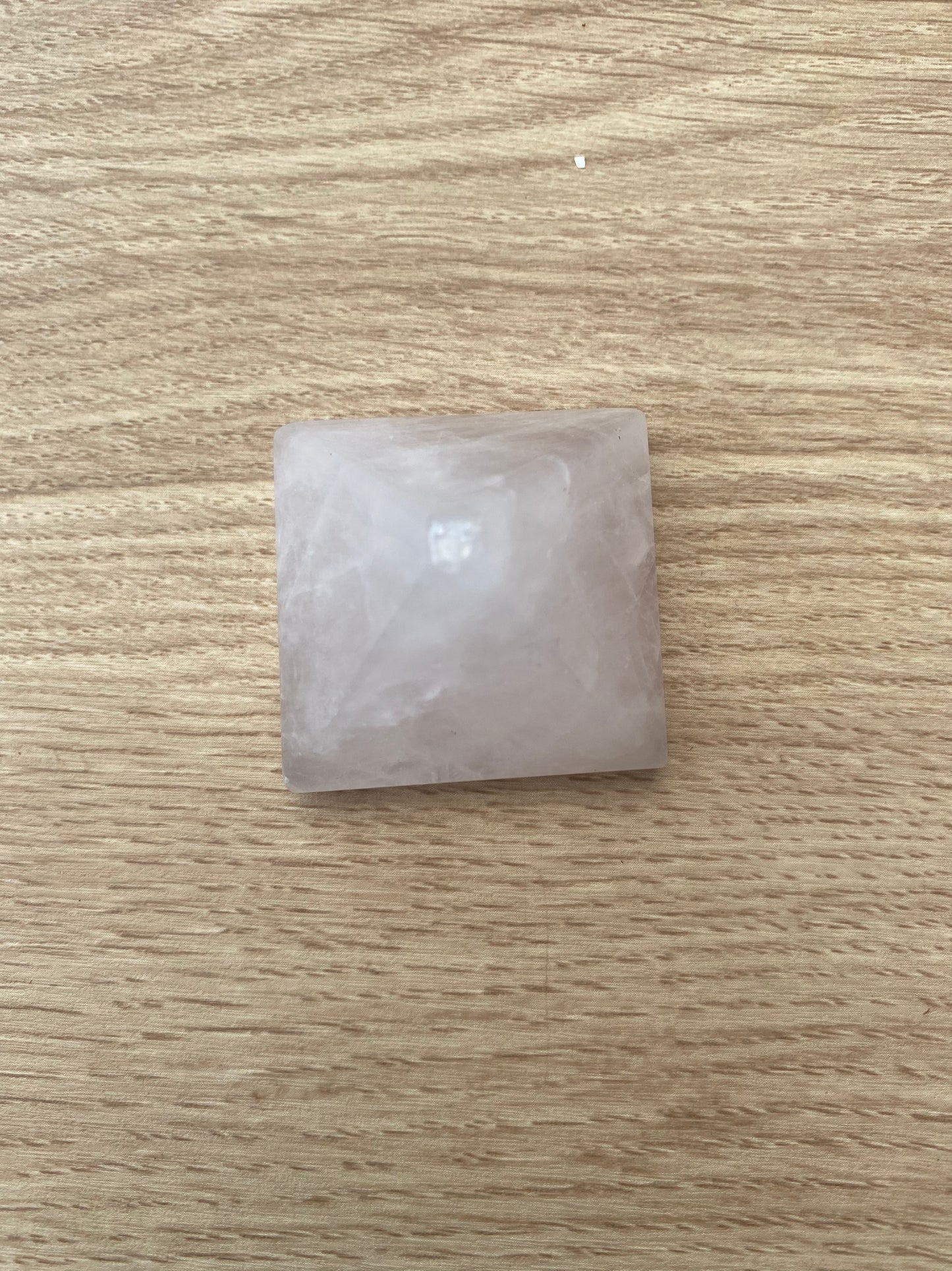 Rose Quartz Crystal Pyramid