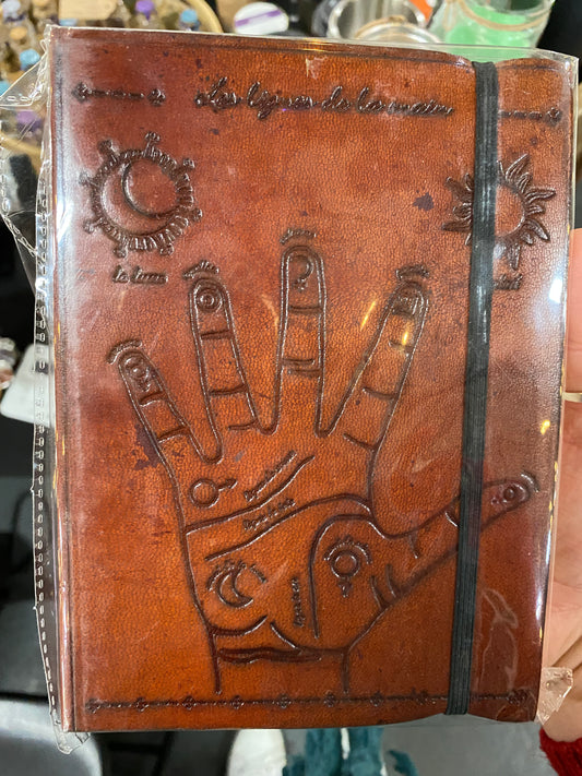 Small Palmistry Leather Notebook