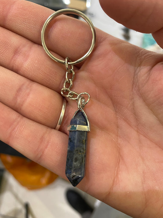 Sodalite Point Keyring