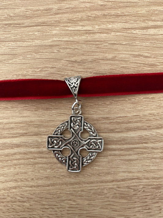 Celtic Cross Gothic Choker